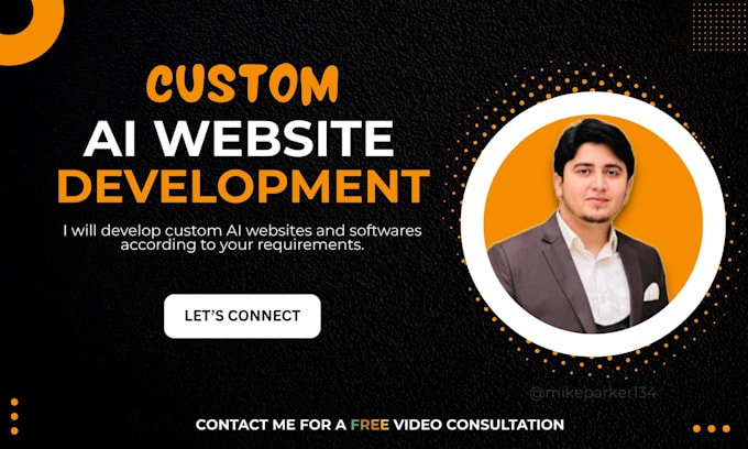 develop and create custom ai website, ai chatbot, ai web application, saas app