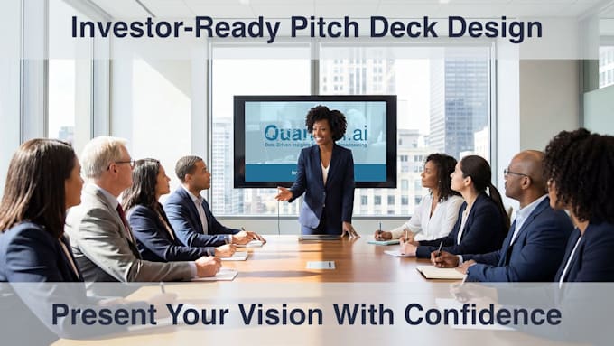 design a professional pitch deck for your startup