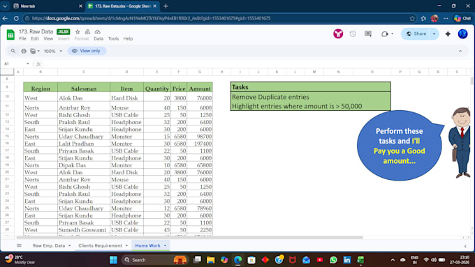 do clean the duplicate data, data maintain, clean messy data