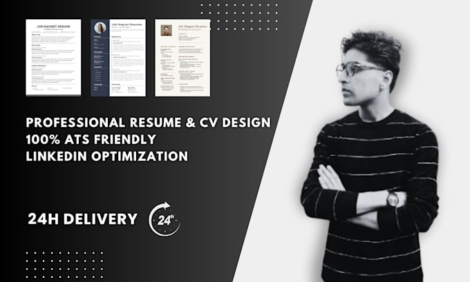 write a professional ats resume and CV design