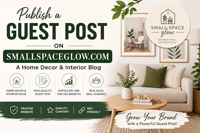 publish a guest post on home decor interior blog
