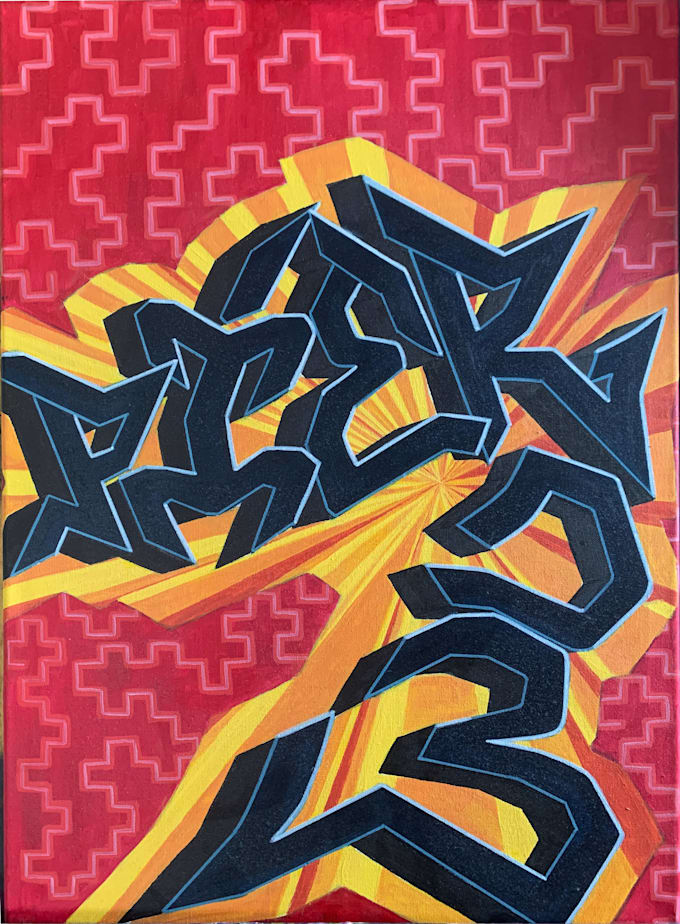 custom graffiti design, word design, letter design