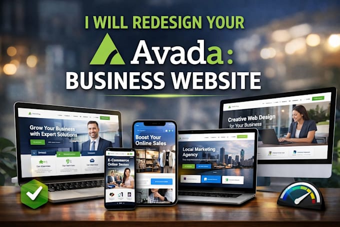 redesign avada wordpress website for responsive business design