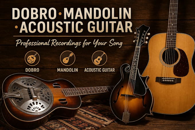 record authentic dobro, mandolin, or acoustic guitar tracks