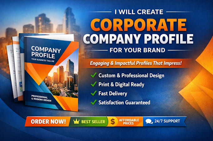 Create professional corporate company profile for your brand by Donald ...