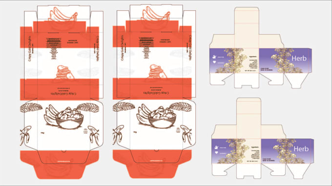 design label ,box ,3d mockup