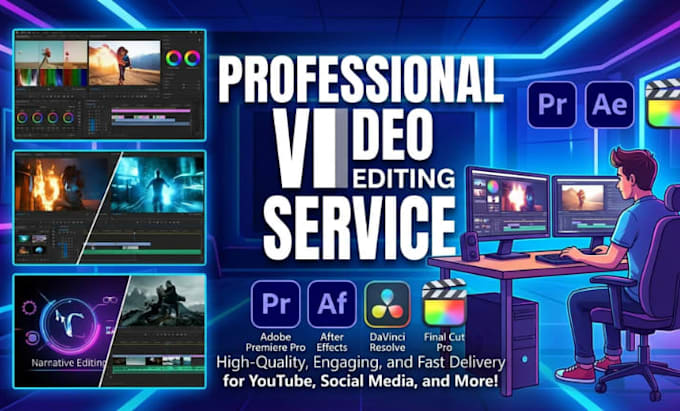 do professional video editing in davinci and premiere pro