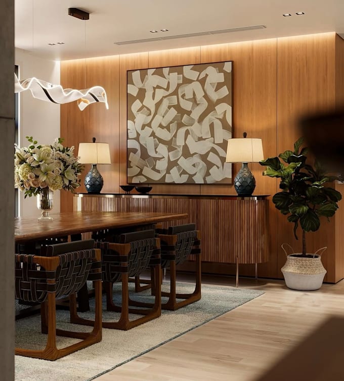 render photorealistic 3d design for your restaurant or cafe