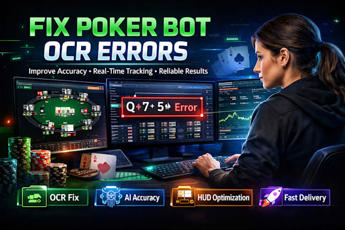 fix poker bot ocr errors and improve accuracy