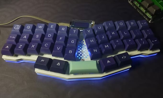 create custom keyboard pcb design  with schematics, gerber and 3d files