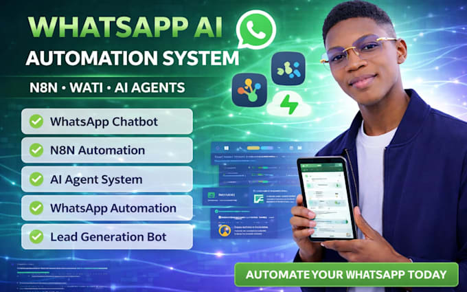 whatsapp chatbot setup n8n automation n8n ai agent n8n whatsapp ai chatbot wati