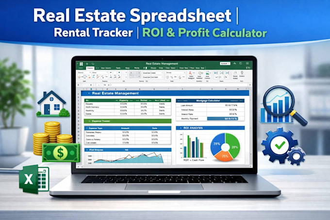 create real estate excel spreadsheets for property tracking, mortgage calculator