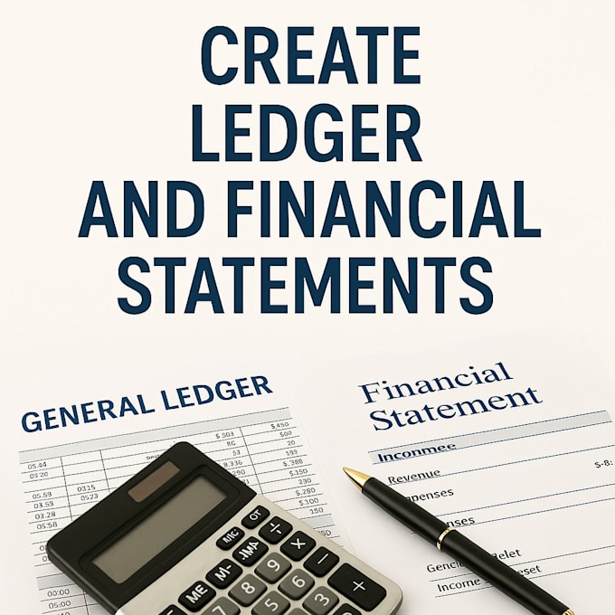 create ledger and financial statement