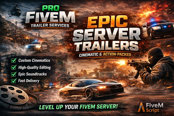 create a fivem map, mlos server,fivem script showcase trailer,