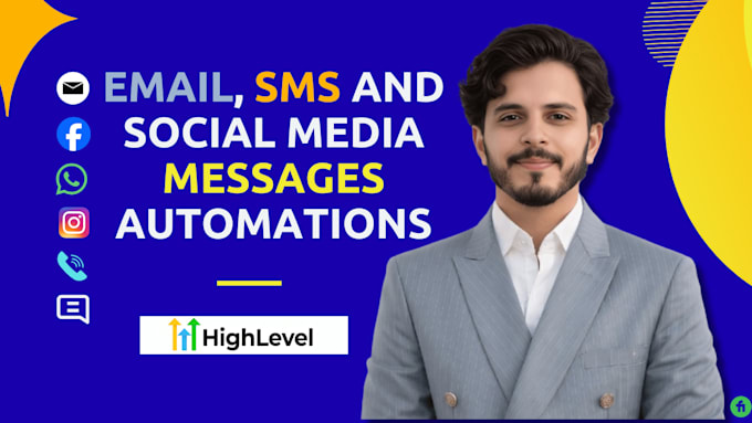 setup gohighlevel email, SMS and social media dm automations