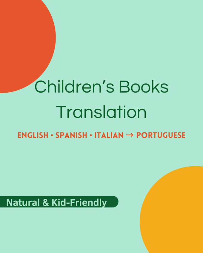 translate kids content to portuguese