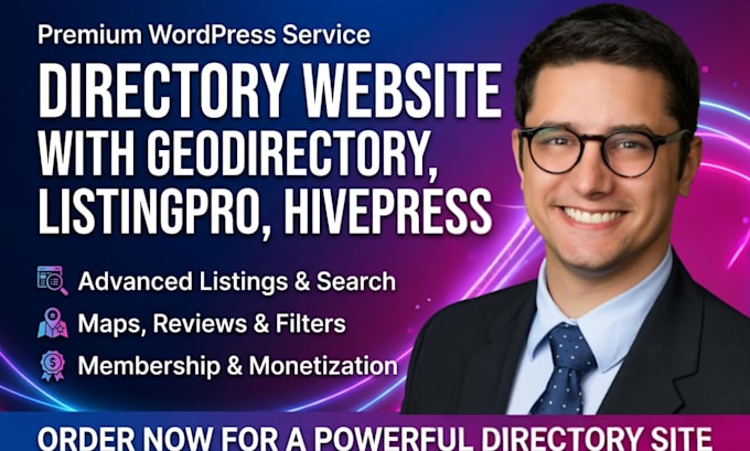 build wordpress directory website with geodirectory, listingpro, hivepress