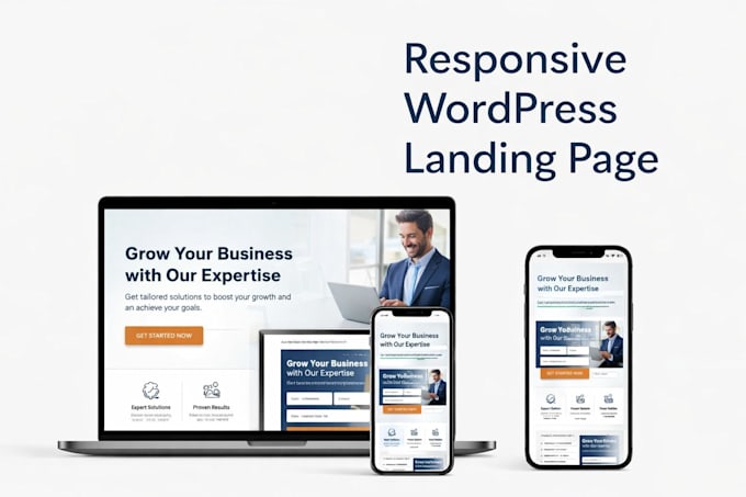 design a wordpress landing page for leads and conversions