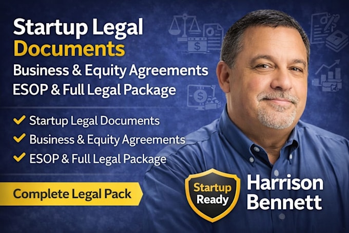 draft startup legal documents, business agreements, esop and equity agreements