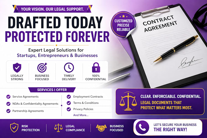 draft professional contracts, agreements, and legal documents