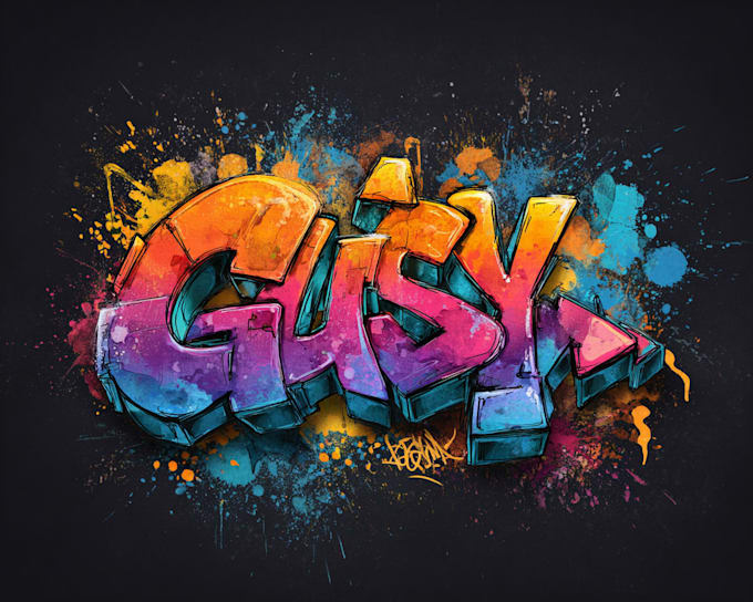 create custom graffiti art designs murals and wall arts
