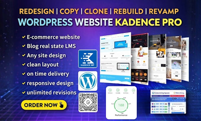 copy, clone, or redesign wordpress website using kadence pro