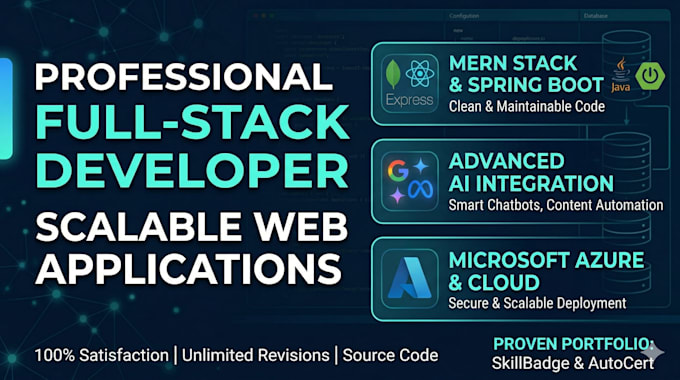 develop scalable web solutions using spring boot or mern
