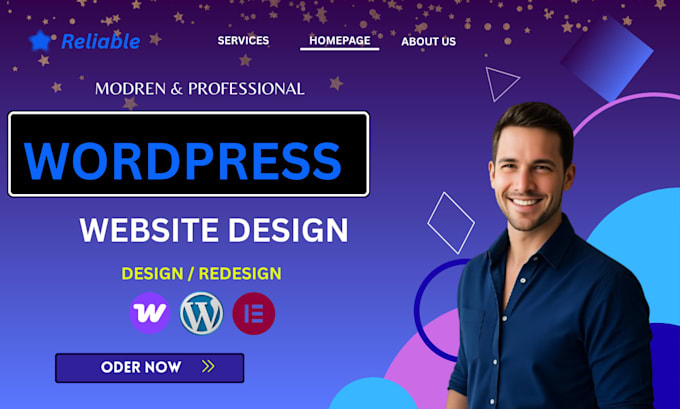 design and develop a professional responsive wordpress business website