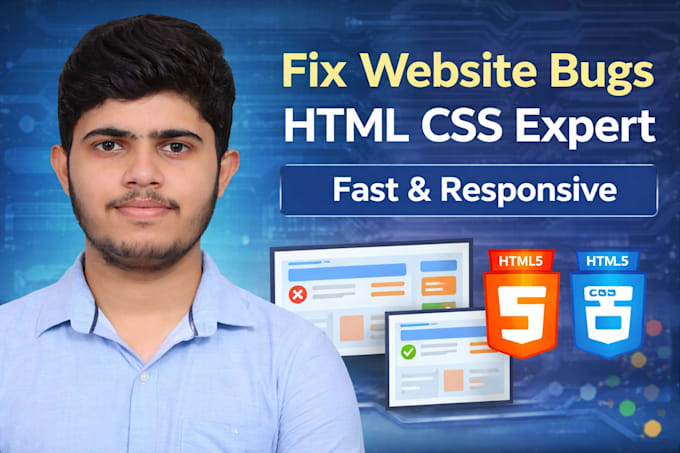 fix HTML CSS bugs and make your website responsive