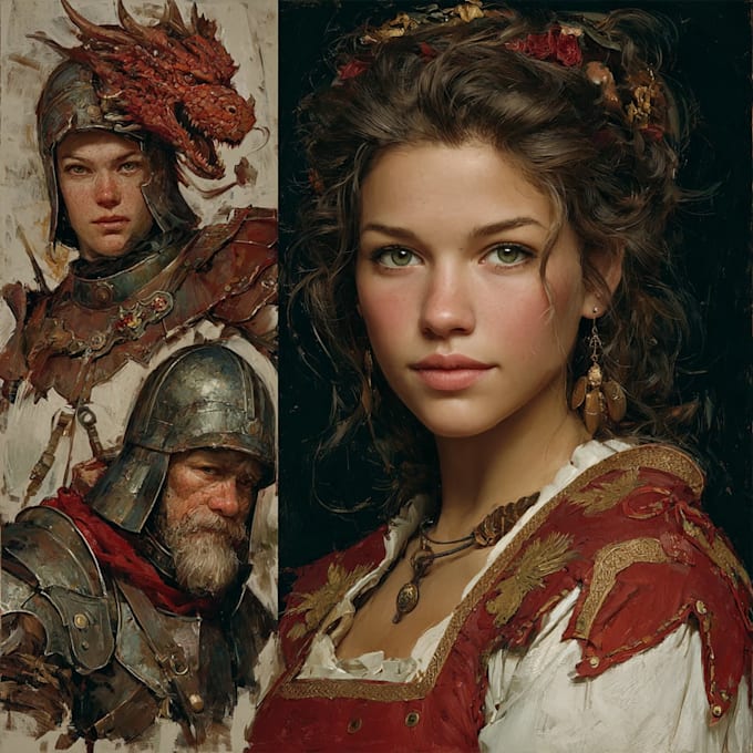 do realistic or fantasy portrait