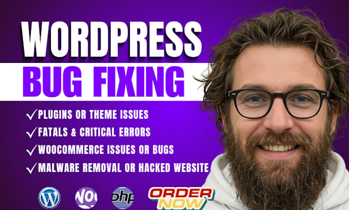 fix wordpress issues, wordpress bug fix, errors, malware removal and hacked site
