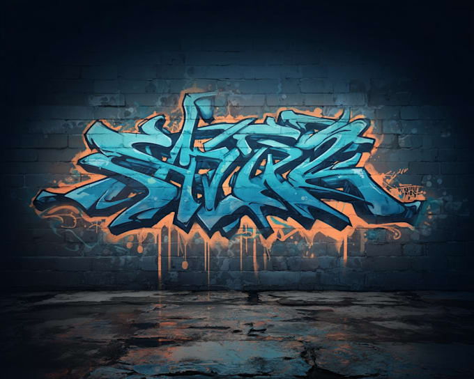create custom graffiti art designs murals and wall arts
