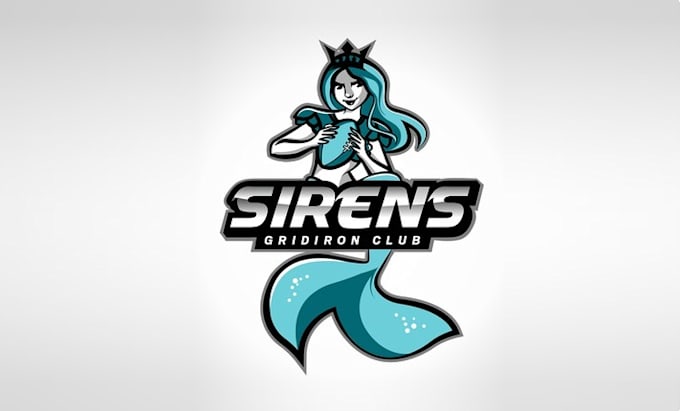 create captivating logo for a womens gridiron club