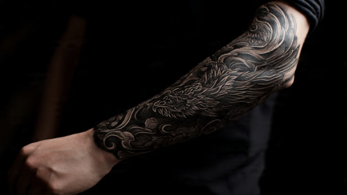 do a tattoo design of tattoo sleeve