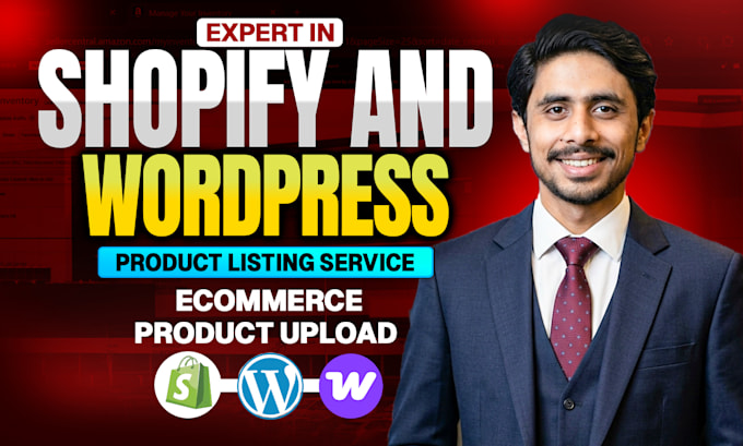 do shopify and wordpress product listing and bulk product upload