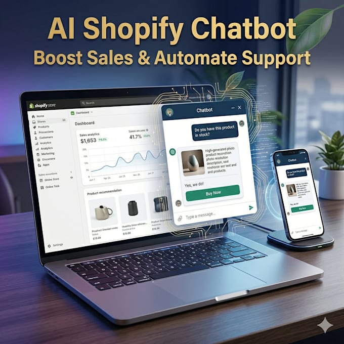 build ai shopify chatbot to increase sales and automate support