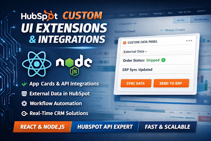 Hugspot Rbac Ui Create custom hubspot crm cards with ui extension by Alifawad440 | Fiverr