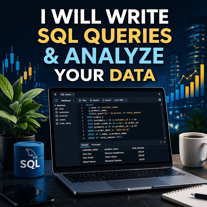write sql queries and perform data analysis