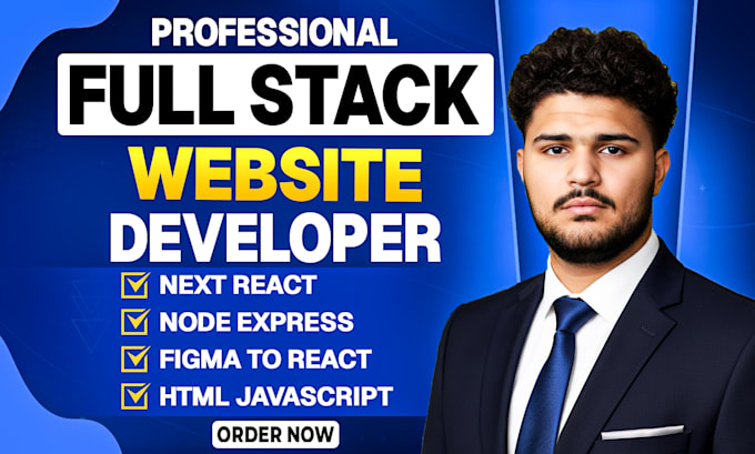 do full stack website development frontend backend developer