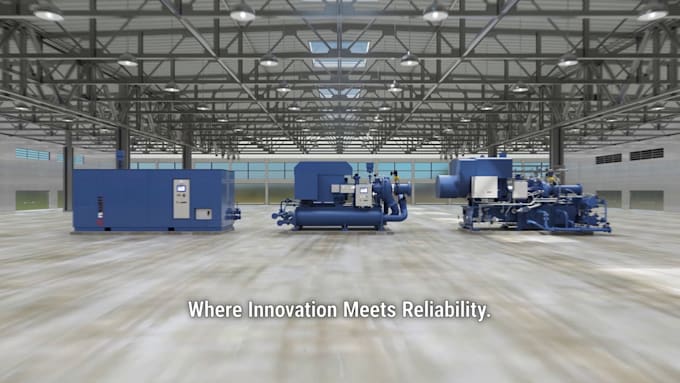 do 3d industrial animation packaging machine animation conveyor line animation