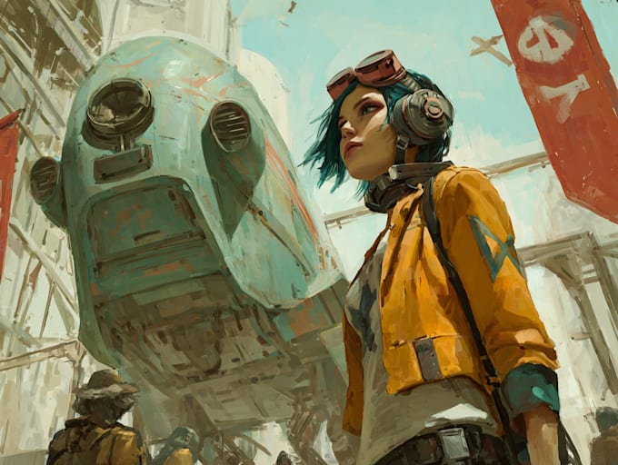Create stunning sci fi character art and concept designs by Andycooper5 ...