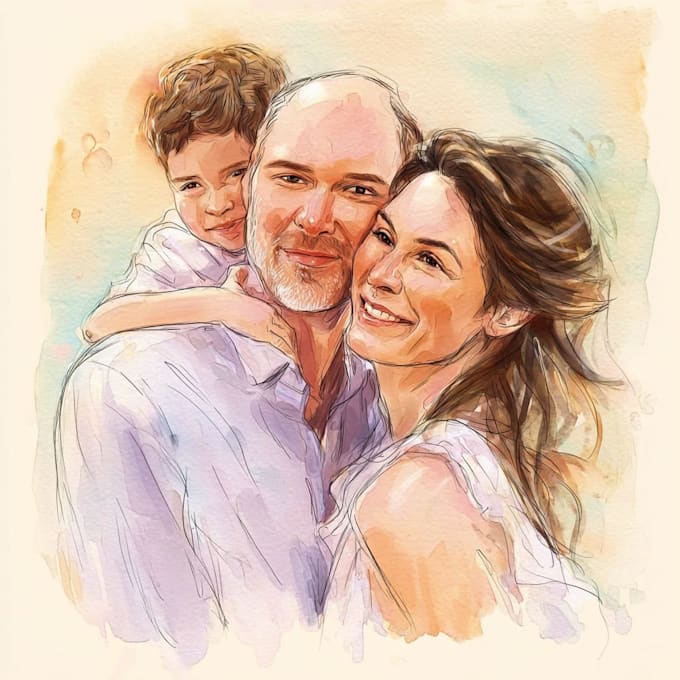 draw a wonderful family portrait