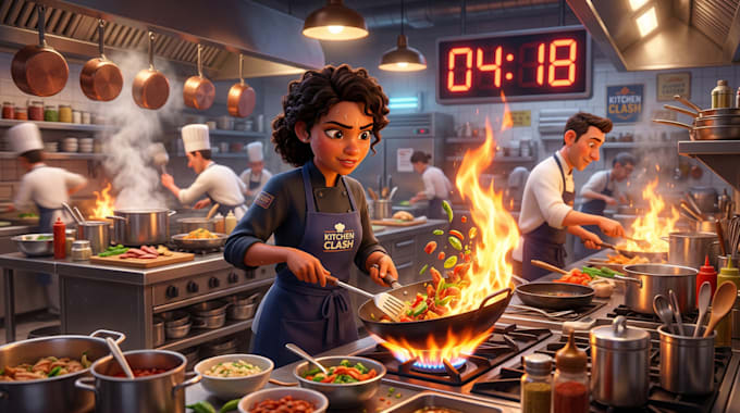 create 3d pixar style animation disney style