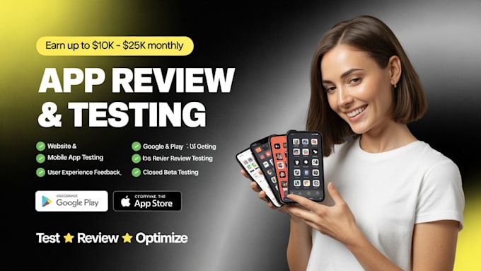 do QA testing, usability testing and website review for you