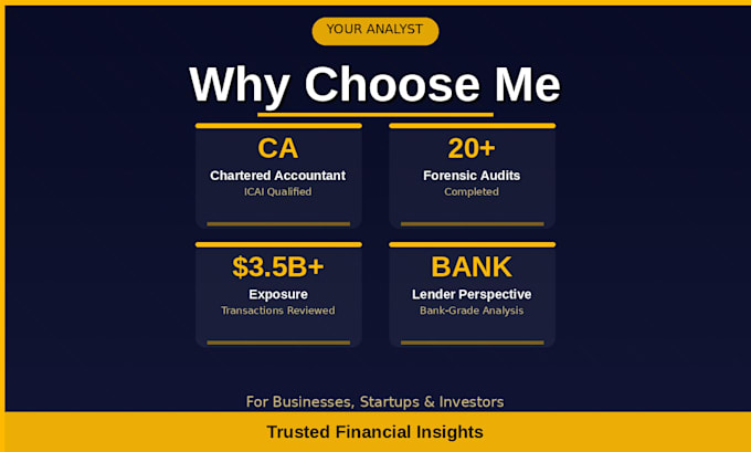 do forensic financial analysis and due diligence
