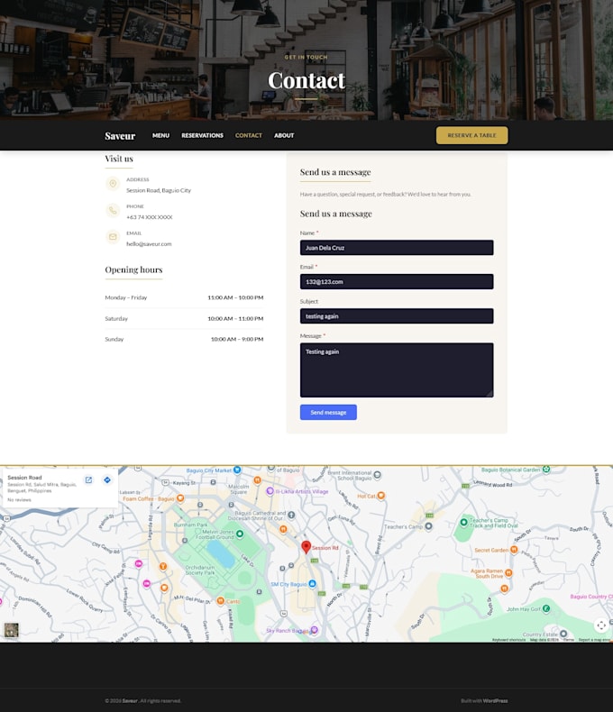 create a custom wordpress contact form plugin with ajax and admin log