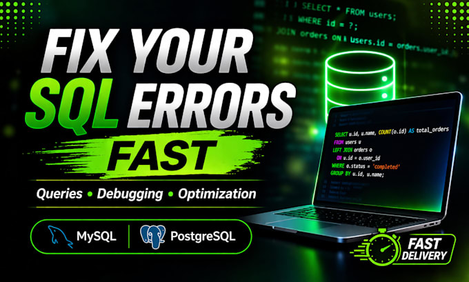 write sql queries and fix database issues
