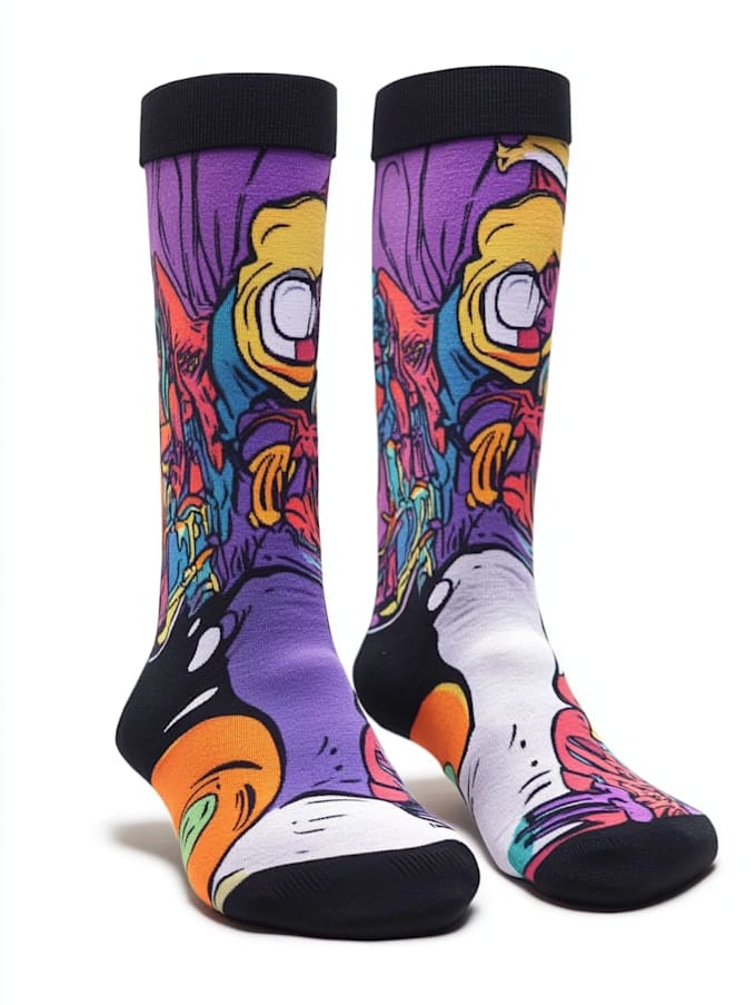 design custom and unique socks design