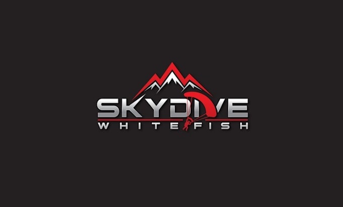 create a crisp logo for a contemporary skydive company