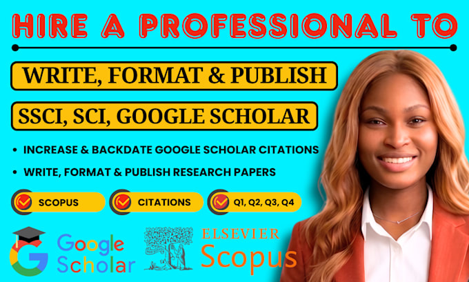 write and publish research article in google scholar journal, increase citation